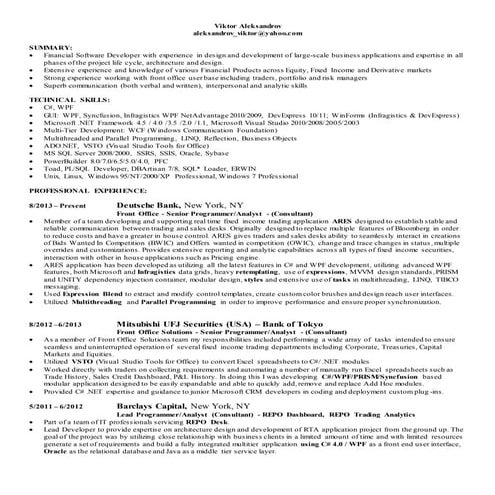 Viktor Aleksandrov-Resume-2015
