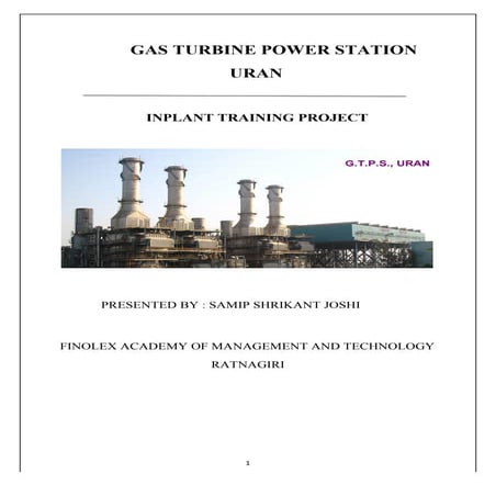 Inplant training report