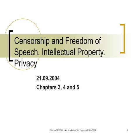 3 censorship privacy