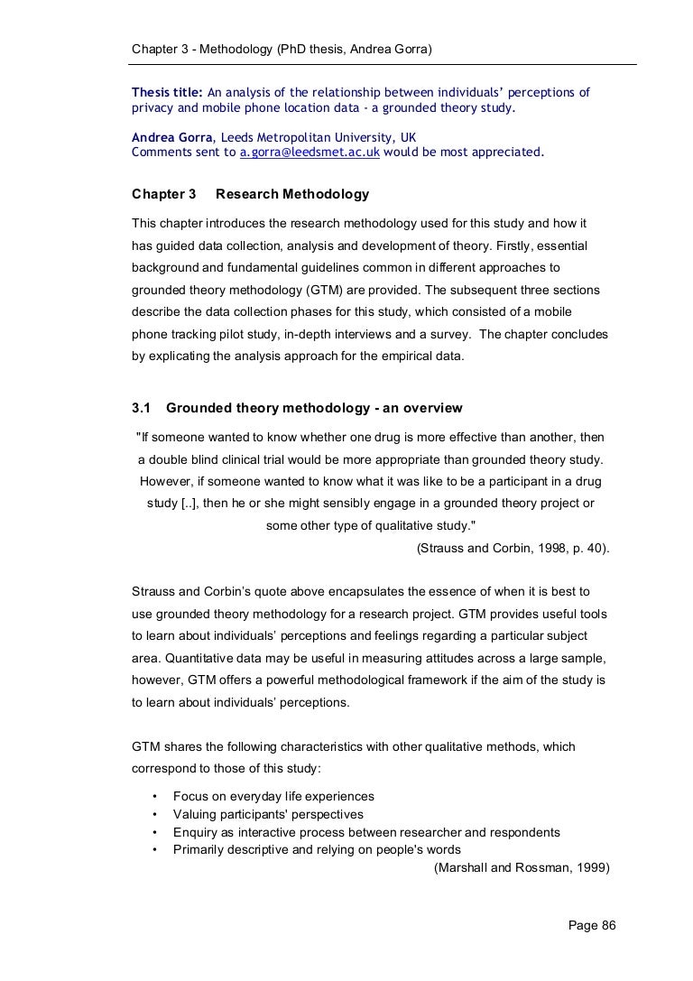 thesis quantitative research design