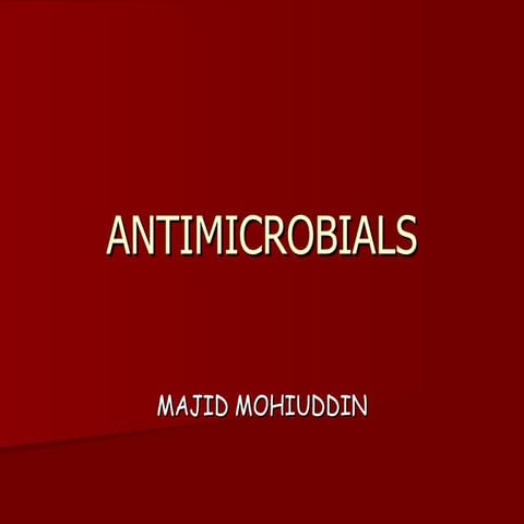 Antimicrobials