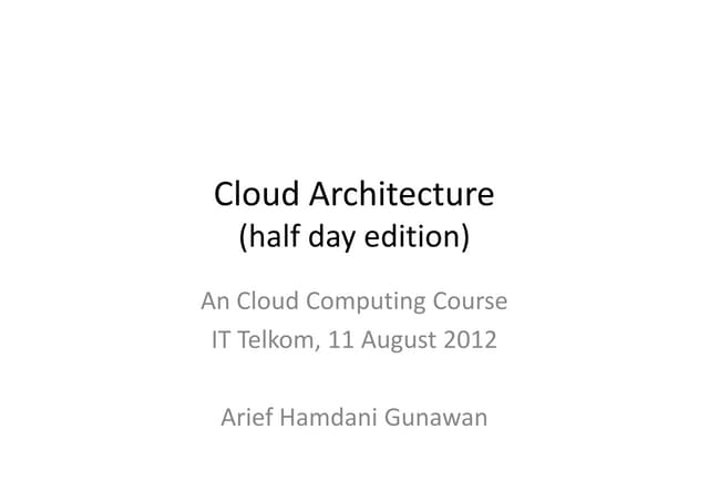 Cloud Architecture
