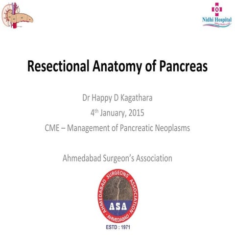 Resectional Anatomy of Pancreas
