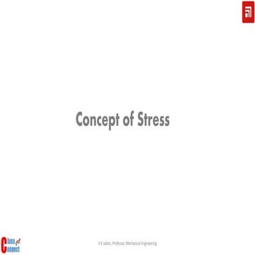 Concept of state of stress and strain