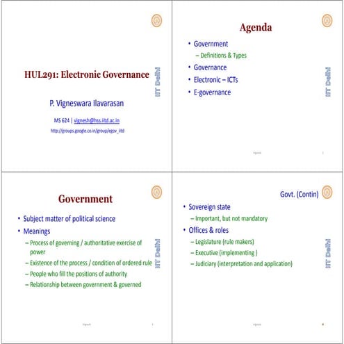 Concepts E-gov