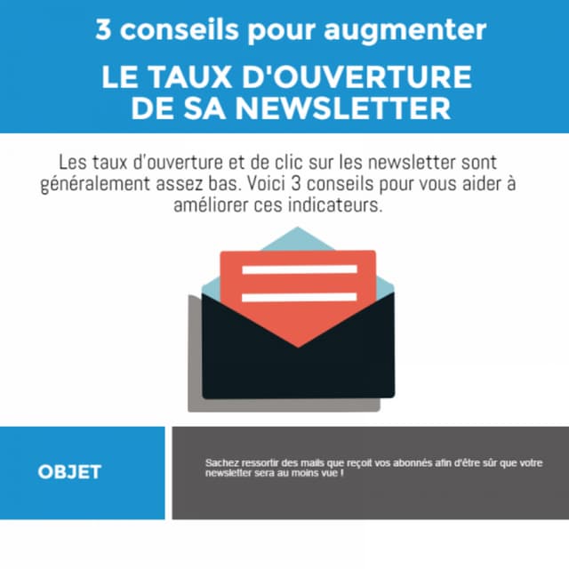 3conseils pour augmenter le taux d'ouverture des newsletters