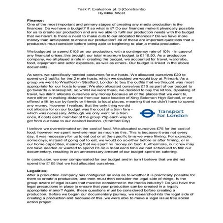 3 (Constraints Experienced and Overcome)