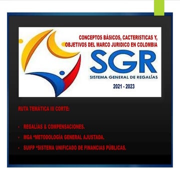 3 Corte - SISTEMA GENERAL DE REGALIAS.pptx