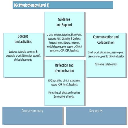 3 course map  BSc Physio