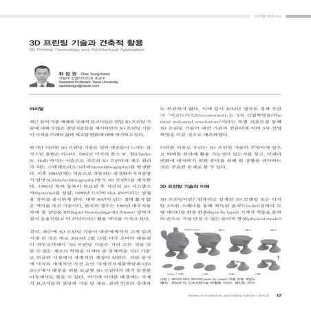 3d 프린팅 기술과 건축적 활용