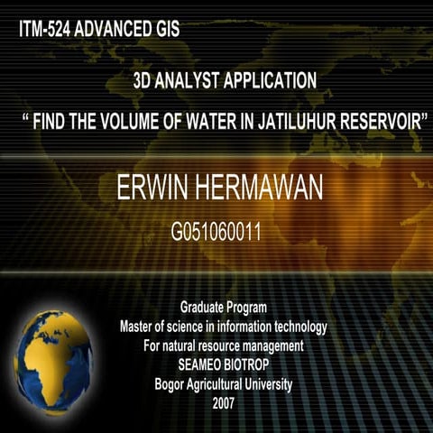 3D Analyst - Lake, Jatiluhur