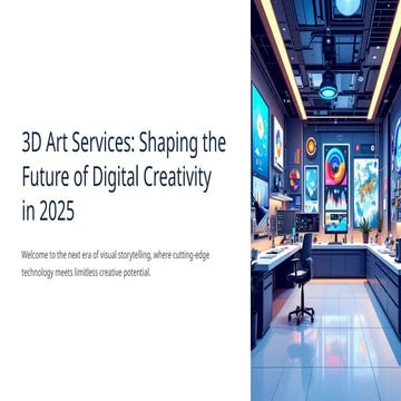 3D Art Services - Bringing Ideas to Life in Stunning Detail | PPTX