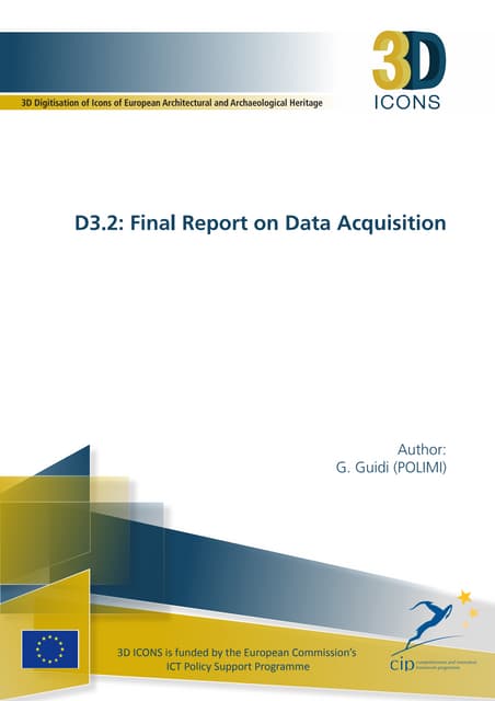3D-ICONS - D3 2: Final Report on Data Acquisition