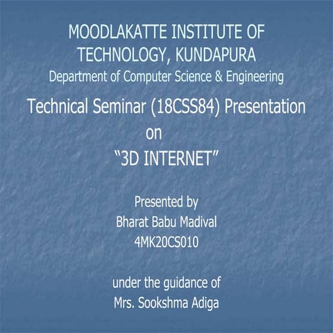 "Virtual Realms: Exploring 3D  Internet"