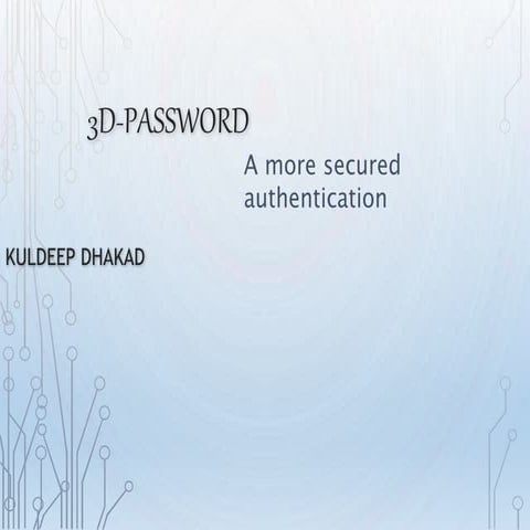 3D Password by Kuldeep Dhakad