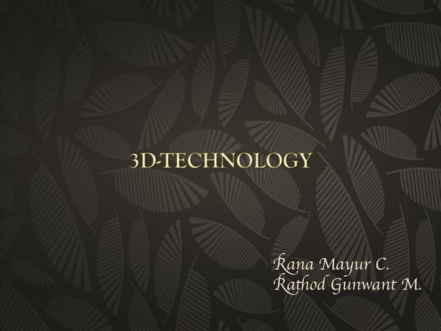 3d tecnnology