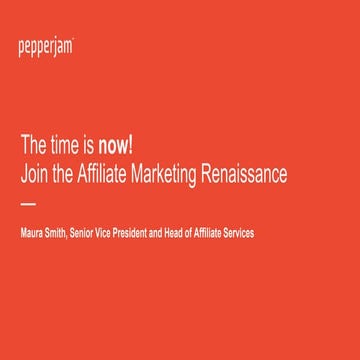 The Time is Now for an Affiliate Marketing Renaissance