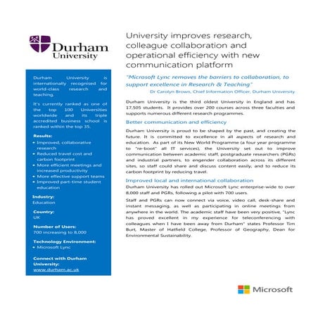 Durham-University-Microsoft-Written-Case-Study Final | PDF
