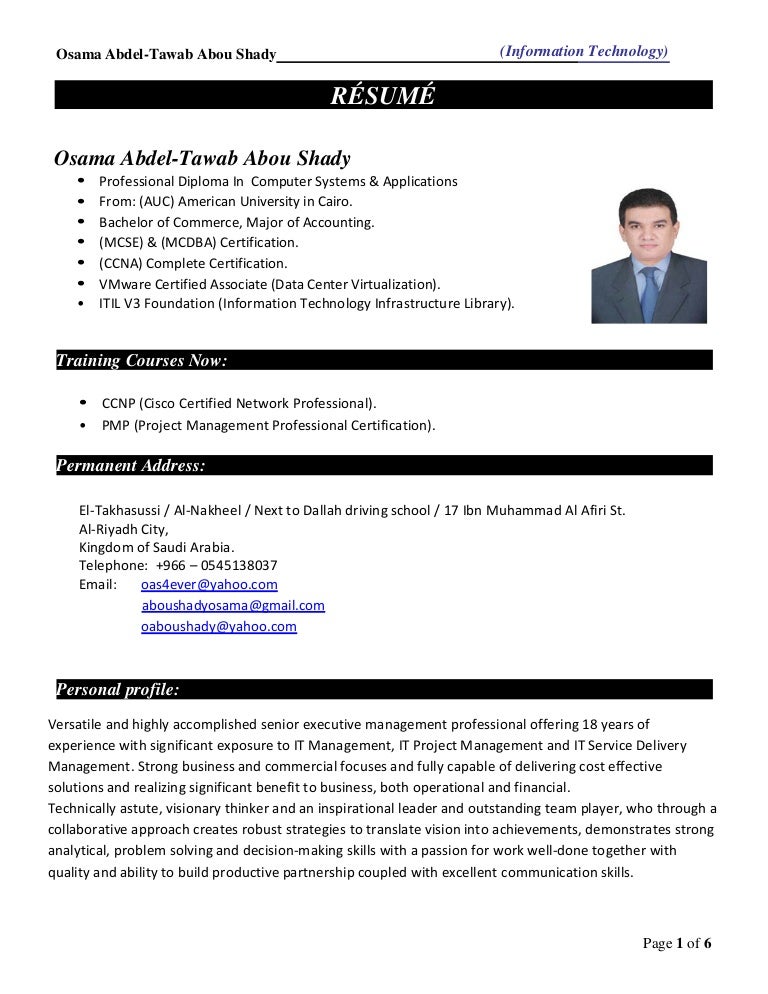 mcse resume sample