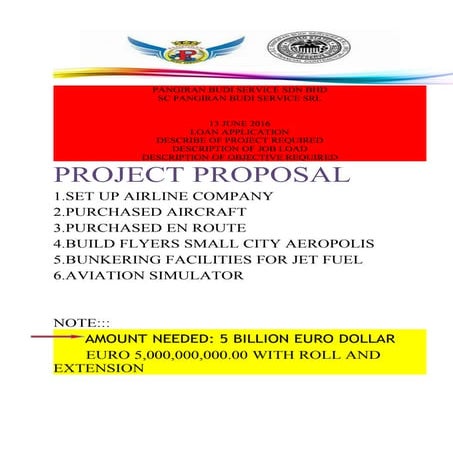 AIRLINE PROJECT PROPOSAL