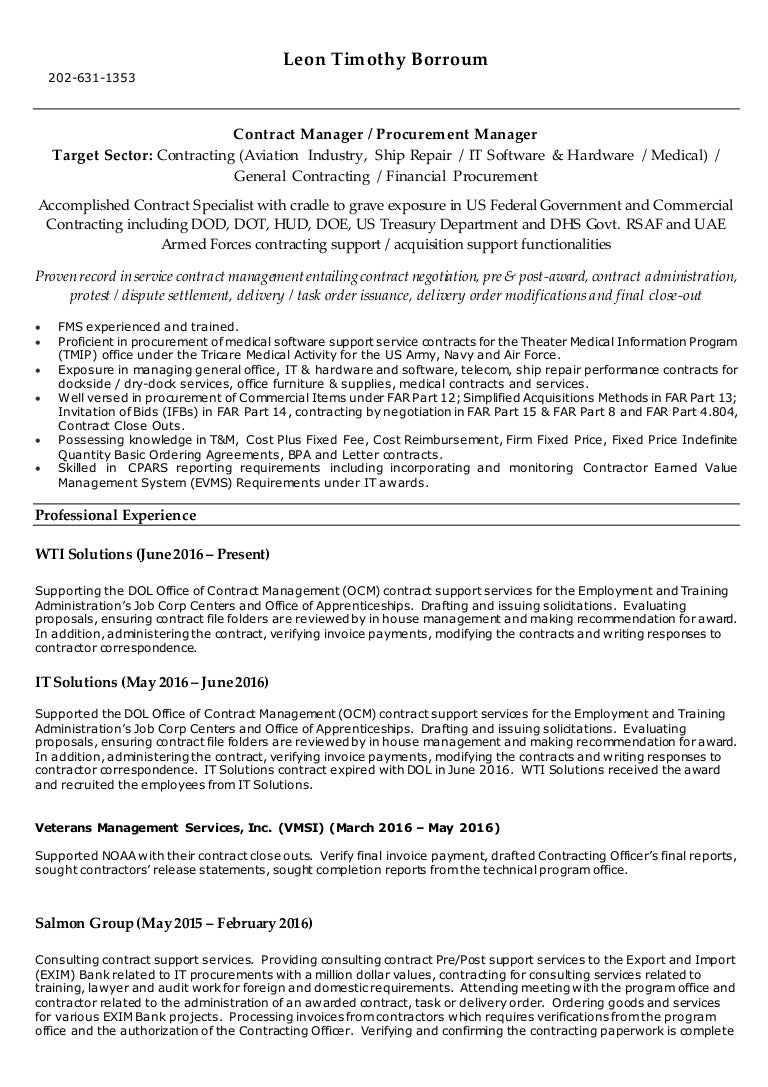 Leon Borroum Resume