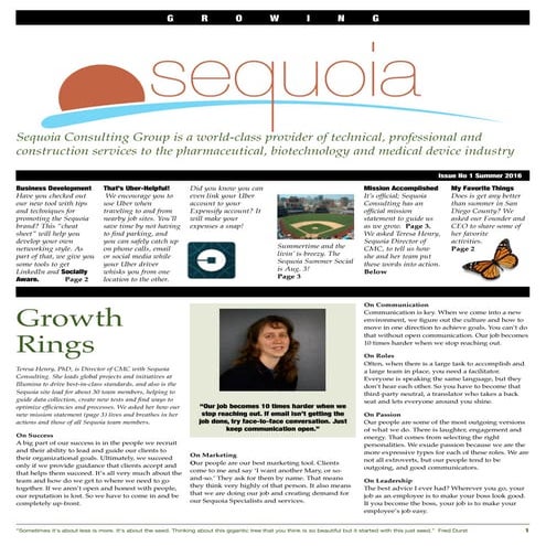 Seq Newsletter Summer