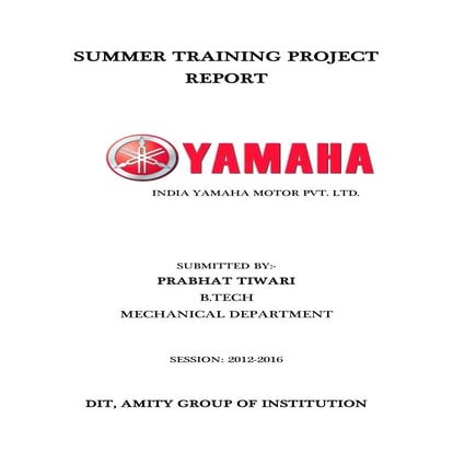 SUMMER TRAINING PROJECT REPORT MAIN