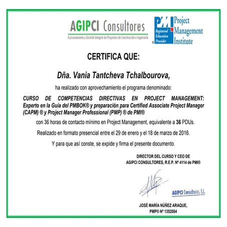 Certificado-36h PM-AGIPCI REP- Vania Tantcheva Tchalbourova