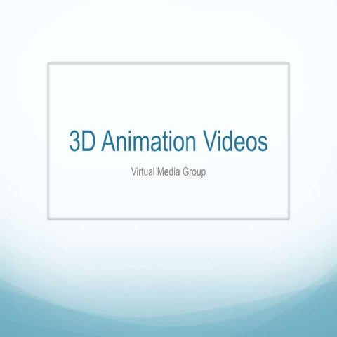 3D Animation Videos