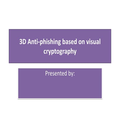 Visual cryptography | PPTX