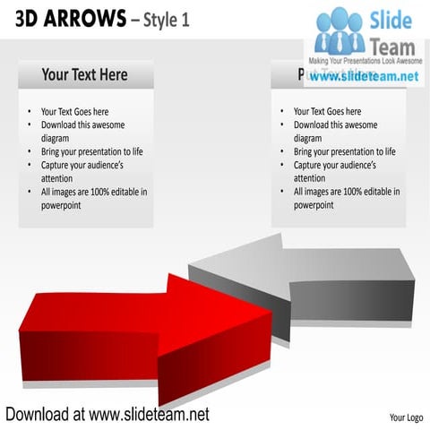 3 d arrows style 1 powerpoint diagrams and powerpoint templates