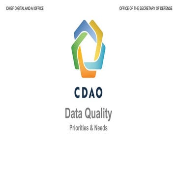 DoD Data Quality Challenges