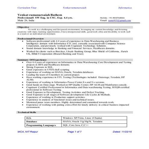 Resume_Informatica_4.3yrs_CSC_MCA_from_NIT_Venkat_CV.v1.0