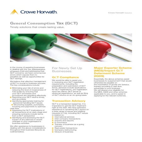 General Consumption Tax -Jamaica