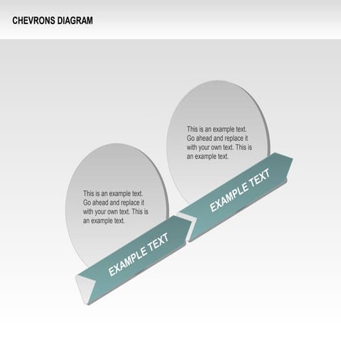 Chevron with Text Boxes Diagram | PPT