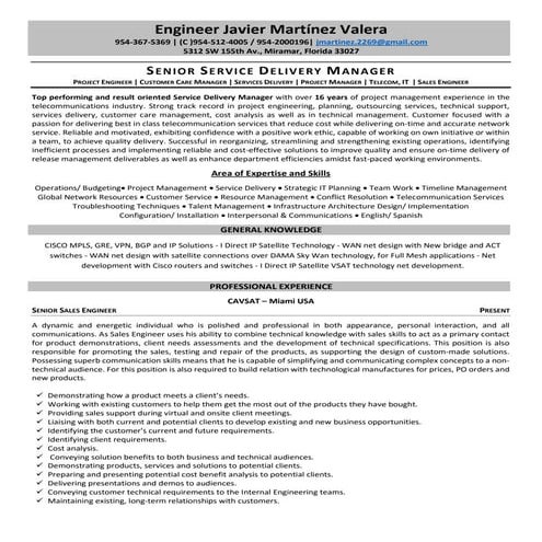 Javier Martinez - Resume