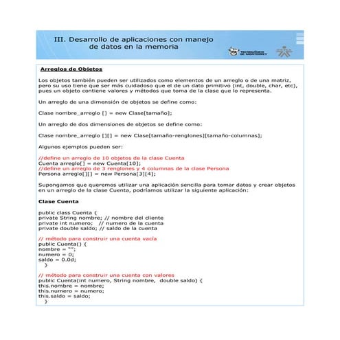 3 desarollo manejo datos capitulo 3 -01 arreglo objetos