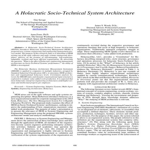 A Holacratic Socio-Technical System Architecture - Pages 456-461 from ISSE-20...