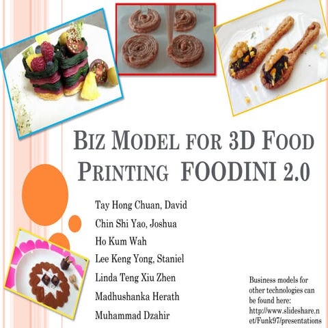 Foodini Business Model