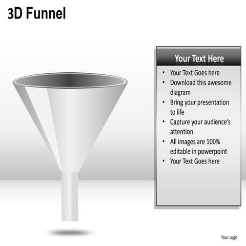 3d funnel marketing sales lead generation powerpoint presentation templates