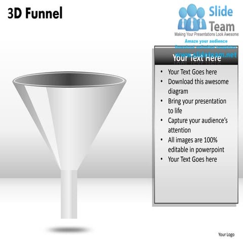 3d funnel powerpoint presentation slides ppt templates