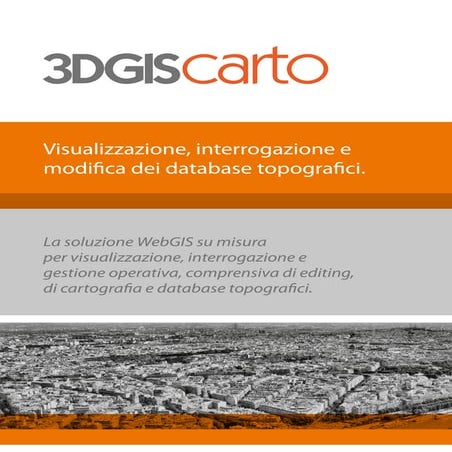 3DGIS carto | Visualizzazione ed interrogazione di database topografici