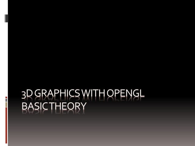 3 d graphics with opengl  part 2
