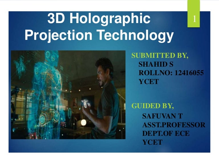 research paper on 3d holographic projection technology