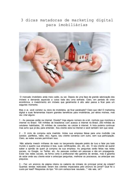 3 dicas matadoras de marketing digi...