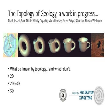 Mark Jessell - The topology of geology