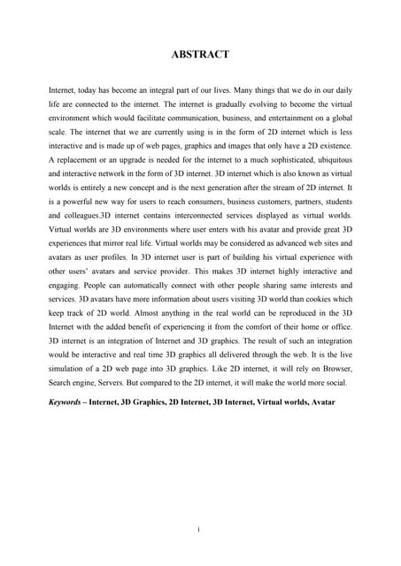 3D Internet Seminar Report.pdf
