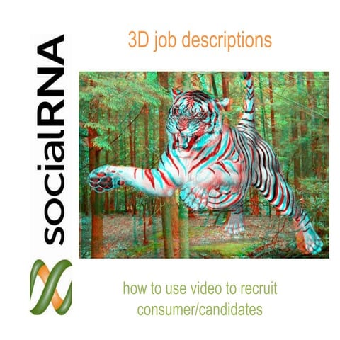 3D Job Descriptions: Using video to recruit