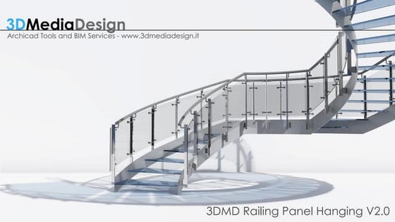 Archicad 3DMD Railing Panel Bar Outer -Details | PDF