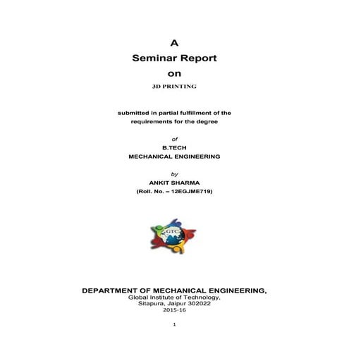 3 d pringting report pdf